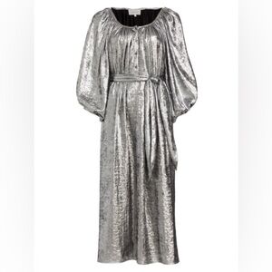 FINAL PRiCE SALE❤️NWT THE GREAT. Silver Midi Willow Dress
